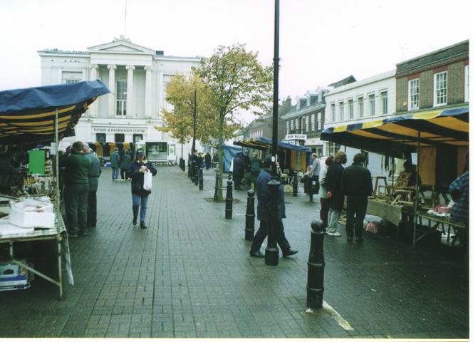 A view down the market